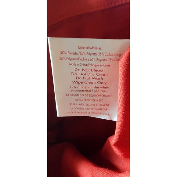 MICHAEL KORS Red & Black Suede Effect Tote Bag - Picture 8 of 9